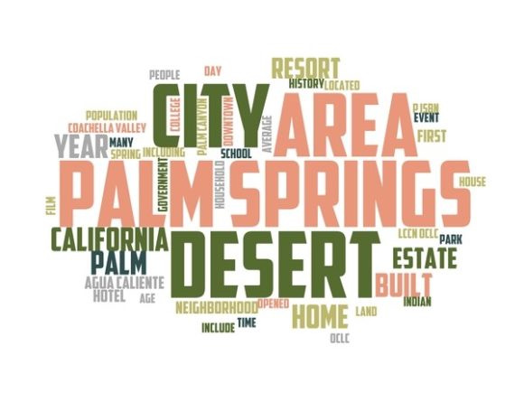 Discover the Beauty of Palm Springs Typography Skinny Tumbler and Hand Drawn Wordclouds for Creative Projects