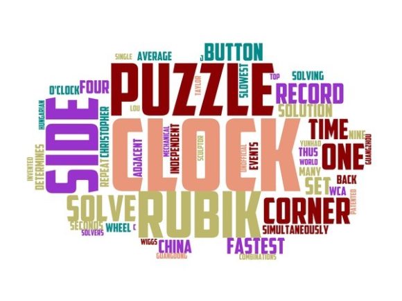 Exploring the Versatility of Rubik’s Clock Typography Print