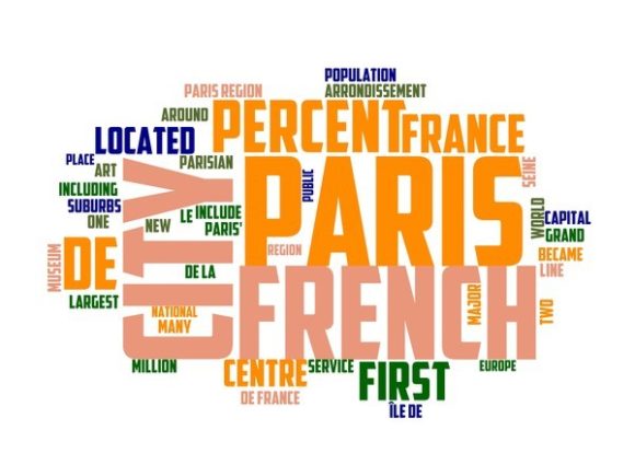 Paris Typography Tie Dye