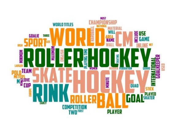 Rink Hockey Typography Tshirt