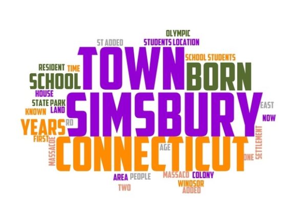 Simsbury Typography Tie Dye